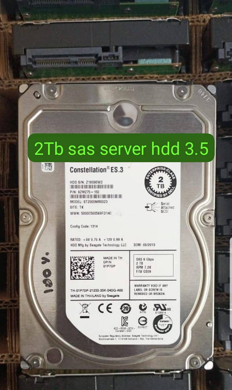 Dell seagate 2Tb |  3 Tb  sas server hdd 2