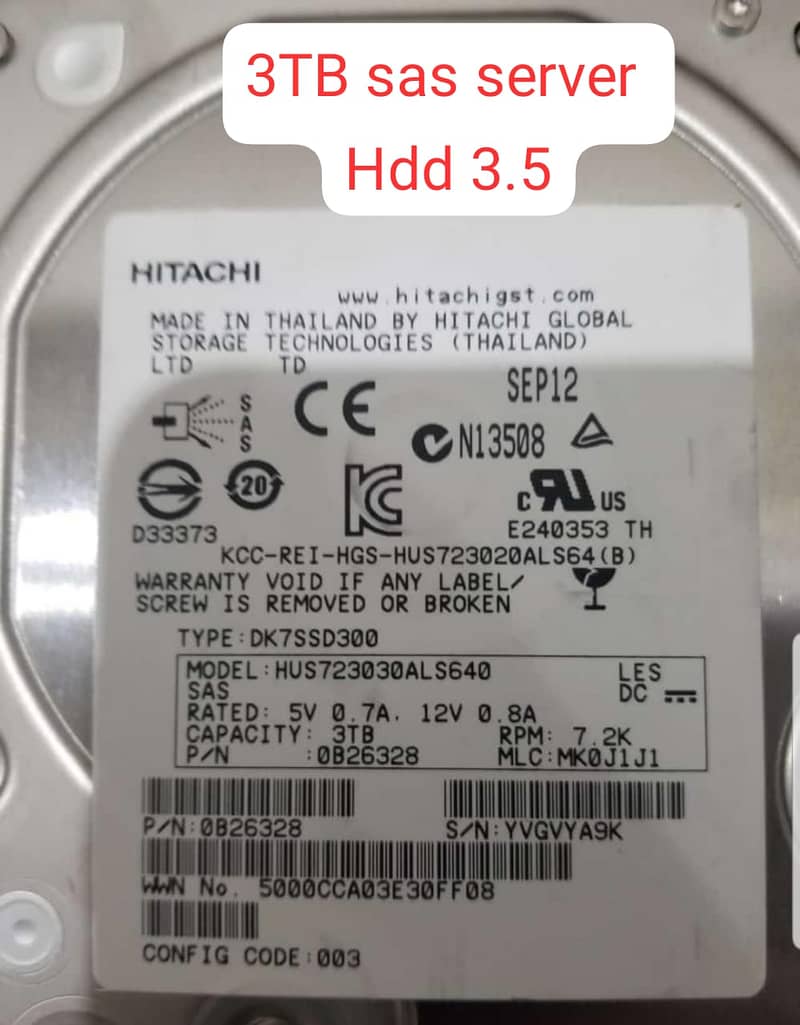 Dell seagate 2Tb |  3 Tb  sas server hdd 4