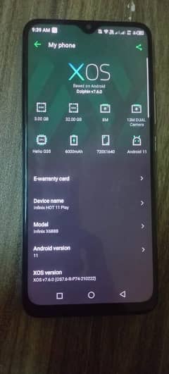 infinix hot 10 All ok  3/32