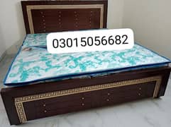 double bed / king size bed / poshish bed / bed set / side table