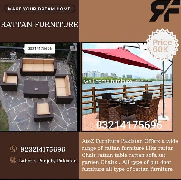 RATTAN OUTDOOR GARDEN UPVC FURNITURE SOFA SET CHAIRS TABLE UMBRELLA 0