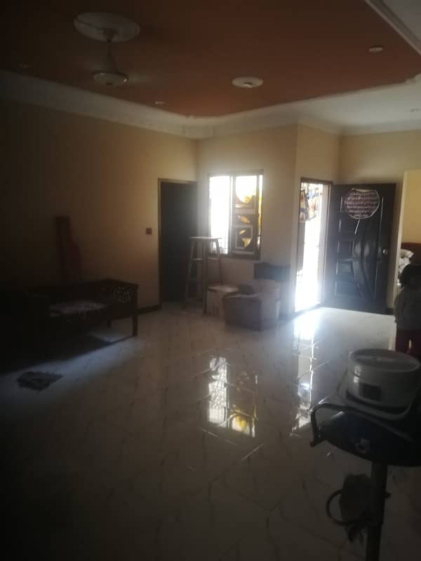 three bed dd 1st floor portion for rent in johar 2