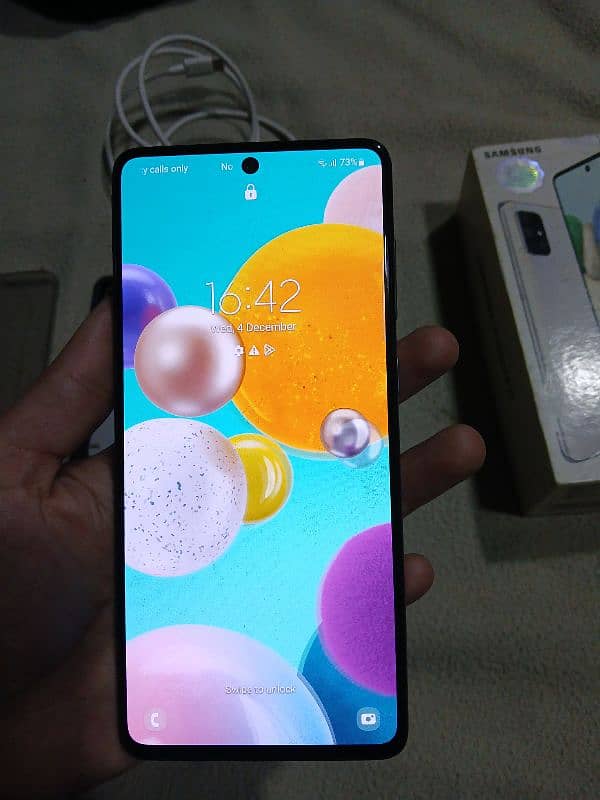 Samsung A 71 with box. pta approved 0