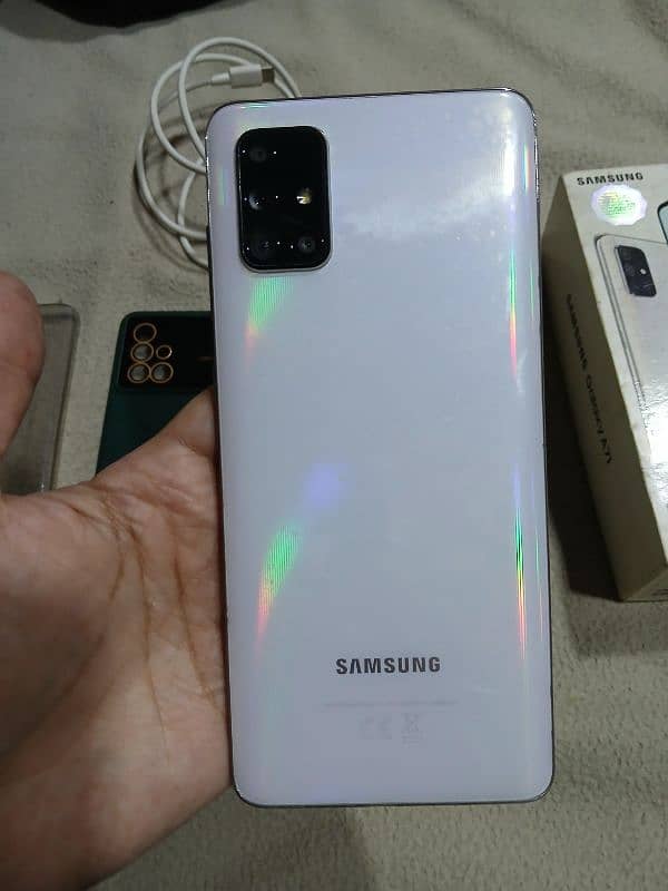 Samsung A 71 with box. pta approved 1