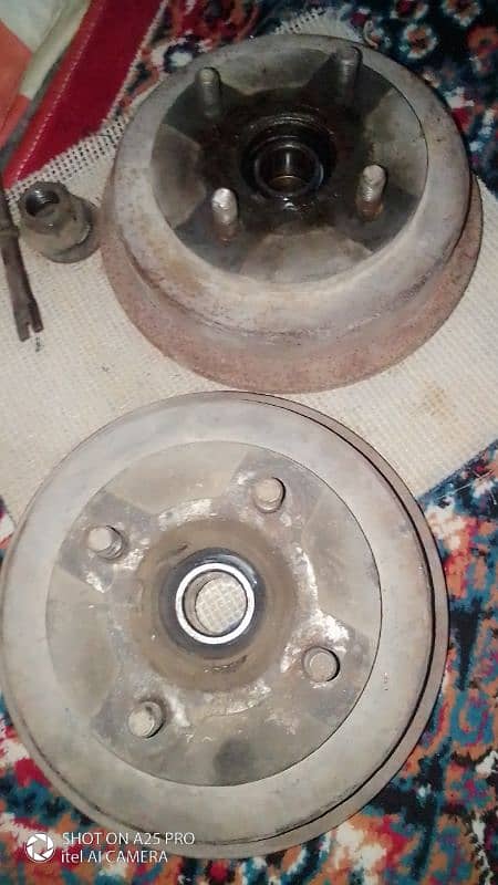 Nissan back wheel break drums wth adjusts 0