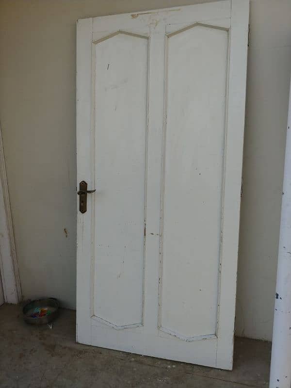 2 aslee deyaar wooden door with lock and qabza 0