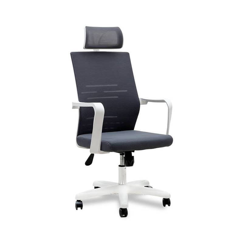 Aqua Mesh High Back AND WHITE Revolving Chair 0