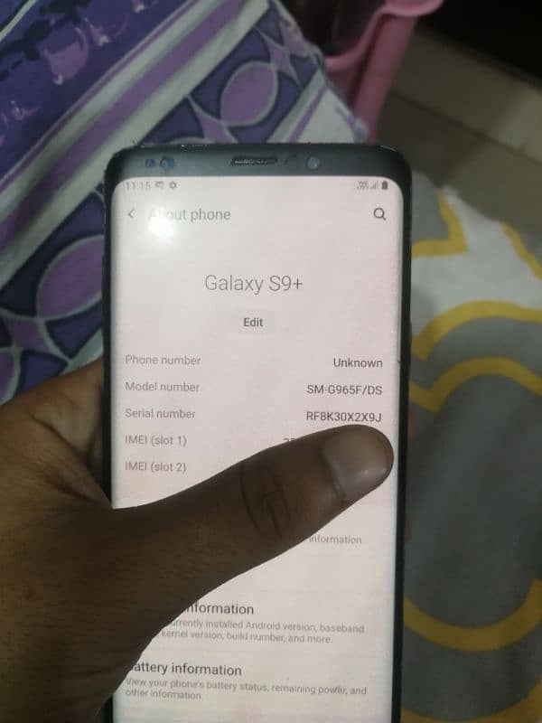 Samsung S9+ dual sim offical pta 8