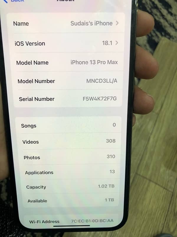 iPhone 13 pro max 1tb 7