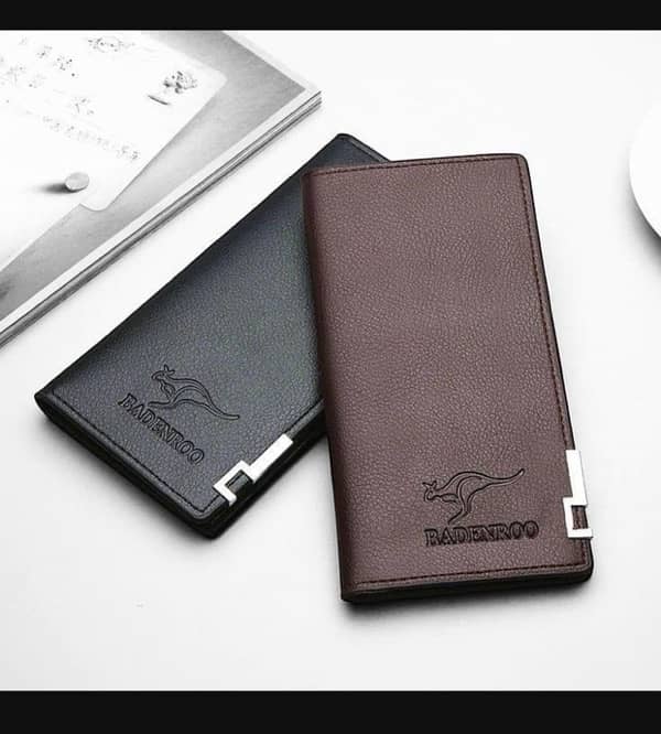 Stylish men’s synthetic leather wallet 0