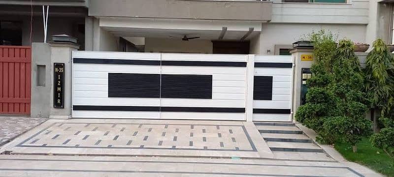 CNC gate,modern main gate,beautiful gate design,glass railing cnc, 7