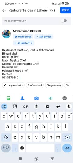 Staff Required for Restaurant