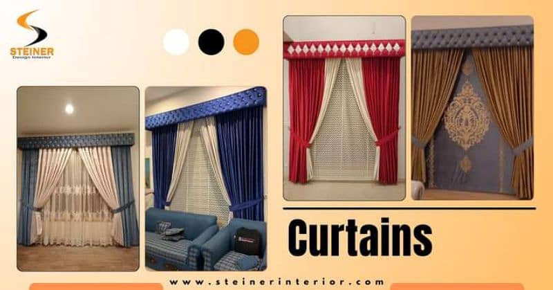 Window Blinds/ Curtains/ Wallpaper/wall panel/Wooden floor 10