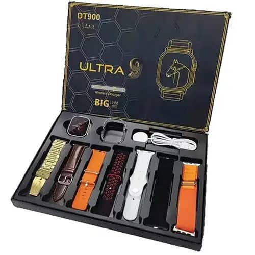 Dt900 Ultra Smart Watch With 7 Straps 0