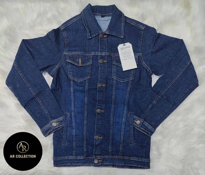 Men's classic denim jacket plan design 1