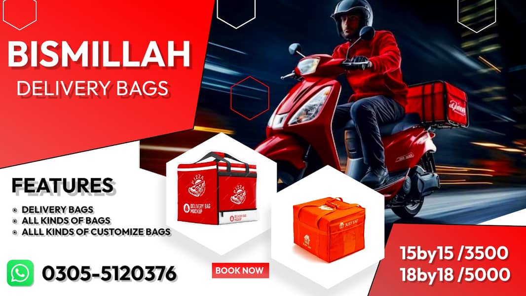 delivery Bags & Pizza fast food delivery Bags food for riders 0