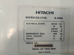 Hitachi company bedroom size refrigerator