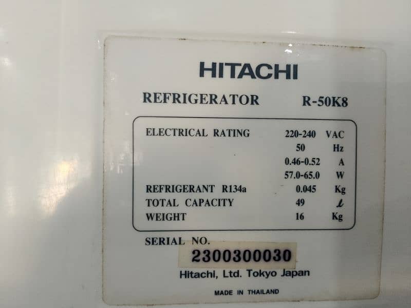 Hitachi company bedroom size refrigerator 0