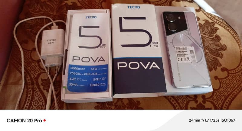 tecno pova 5 pro 8+8 256 complete saman 0