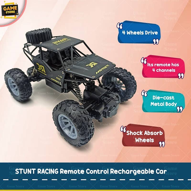 Remote Control (RC) Rock Crawler Truck Metal Rechargeable car 9