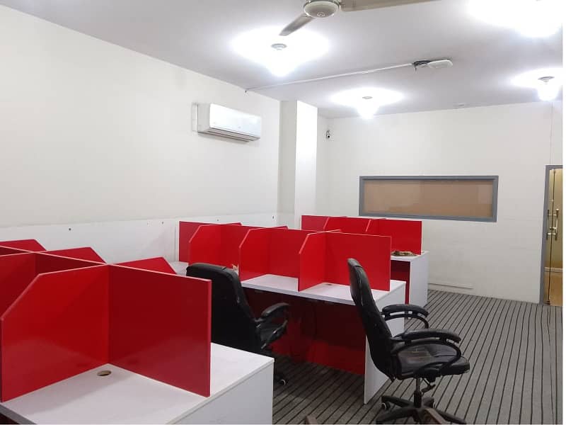 Investment Corridor And Builders Proudly Offer Fully Furnished Area 1200 Square Feet Corporate Office Available For Rent in Main Boulevard Road Gulberg 3 Lahore 1