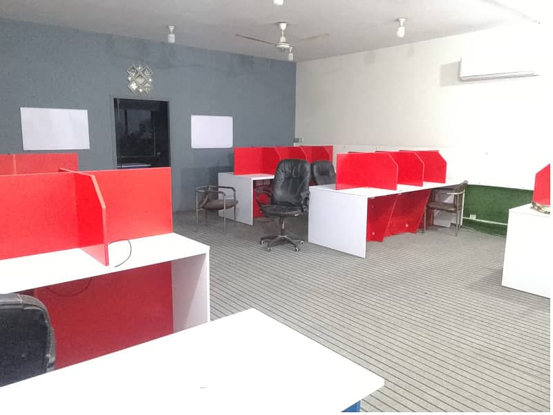 Investment Corridor And Builders Proudly Offer Fully Furnished Area 1200 Square Feet Corporate Office Available For Rent in Main Boulevard Road Gulberg 3 Lahore 3