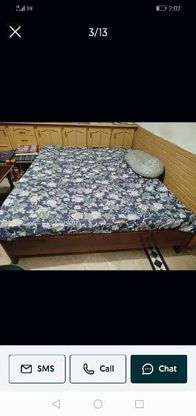 wooden dubble bed for sale 0