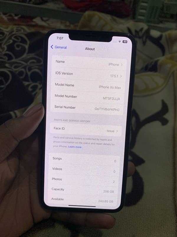 iPhone xsmax 256 gb unlock 7