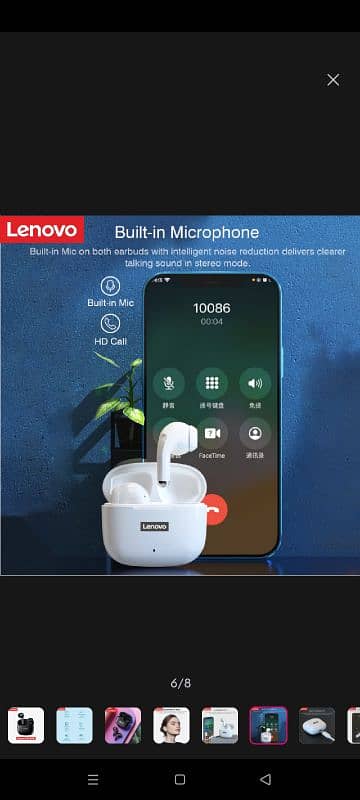 Lenovo ThinkPlus LP40 Pro Bluetooth 5.1 Noise Reduction Earbuds 4