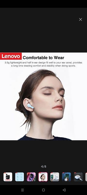 Lenovo ThinkPlus LP40 Pro Bluetooth 5.1 Noise Reduction Earbuds 6