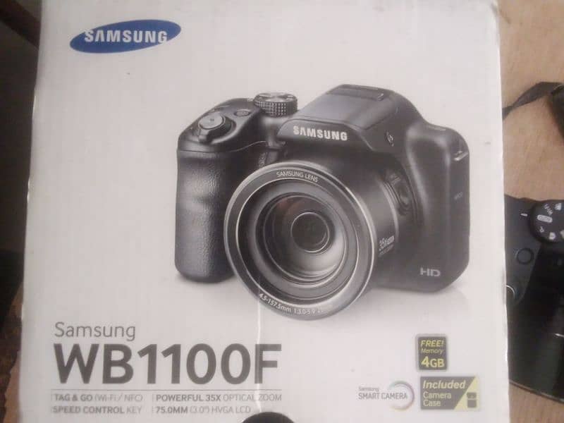 SAMSUNG WB 1100F CAMERA WITH BOX BEST FOR PHOTO SHOT AND MOVIE 16.2 mp 0