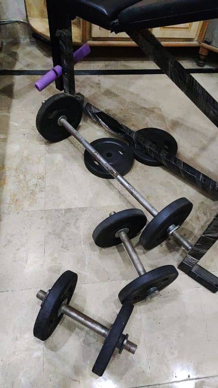 Multi purpose Bench Press and Dumbbells - Urgent Sale 1