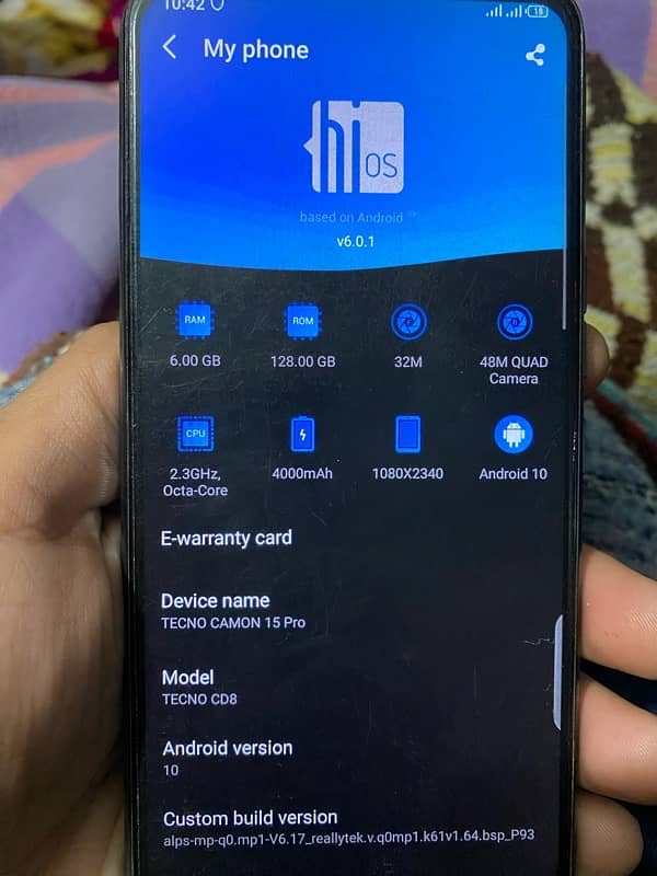 tecno camon 15pro 6/128 6