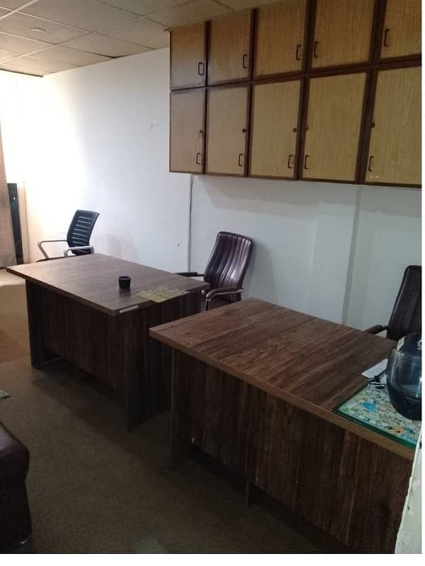 Fully Furnished Area 230 Square Feet Office Available For Rent Real Pictures in Main Boulevard Road Gulberg 3 Lahore 4