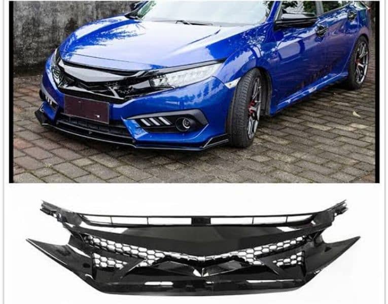 CIVIC X BATMAN STYLE GRILL 1