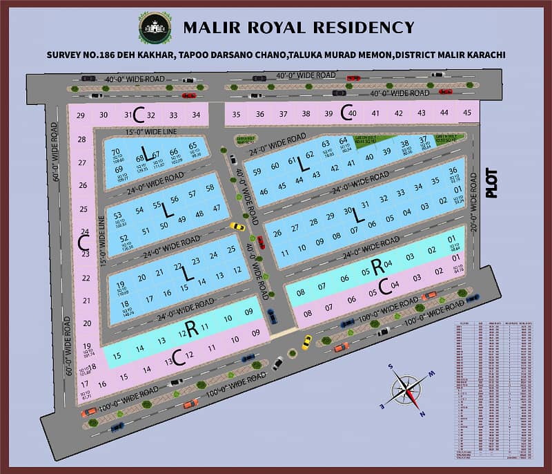 Prime Location 80 and 100 Square Yards Plots For Sale In The Perfect Location Of MALIR ROYAL RESIDENCY 1