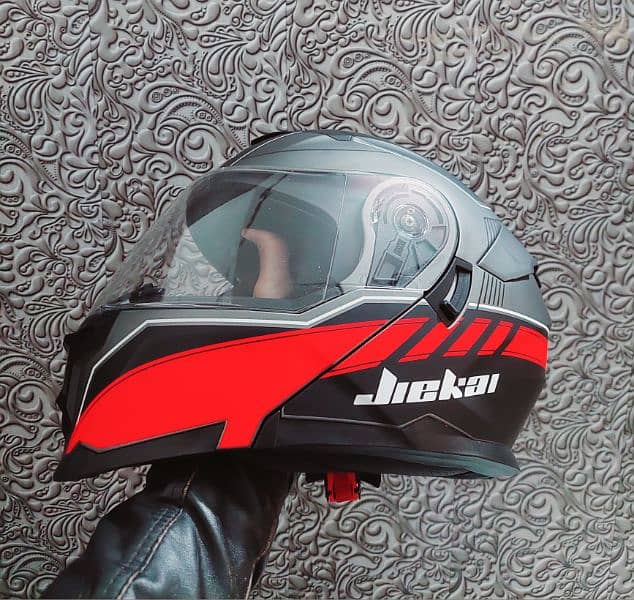 Jiekai 912 red color DOT helmet 0