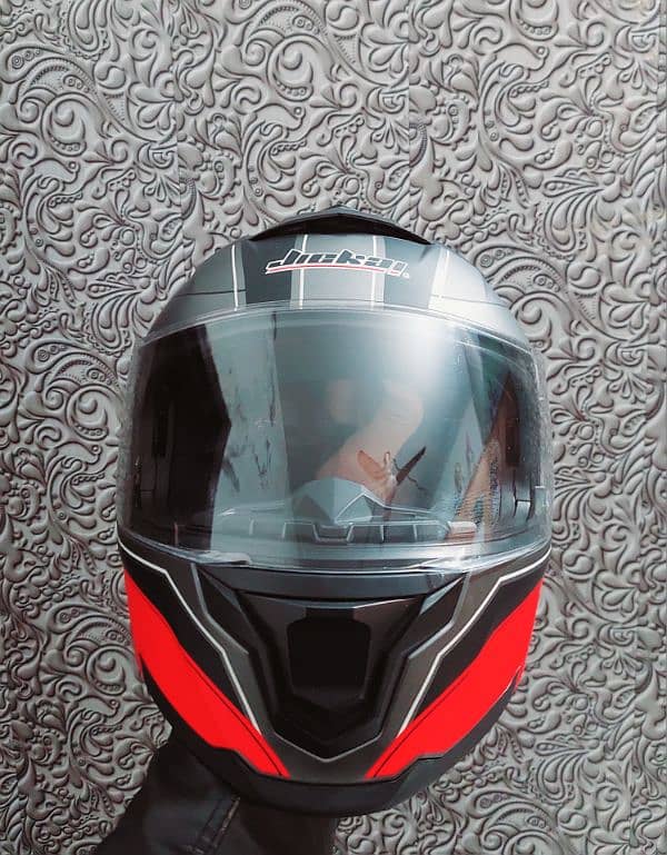 Jiekai 912 red color DOT helmet 1