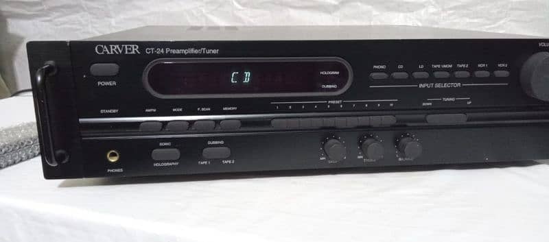 Carver CT-24 preamplifier made in U. S. A 1