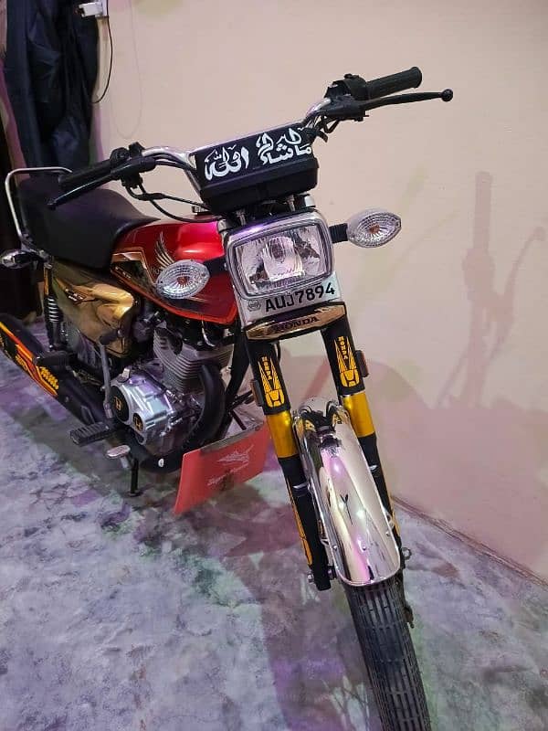 Honda CG 125 self start Gold edition 1