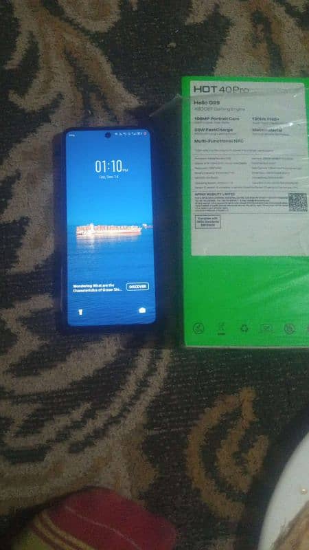 Infinix hot hot 40 pro 256gb 16gbram complete box 3