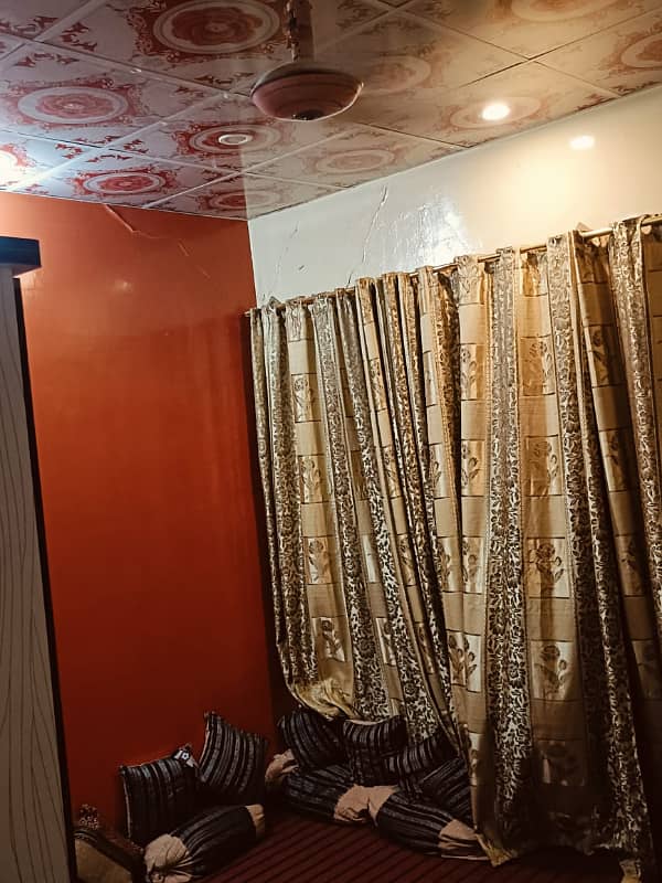 SECTOR 5-C/3 FULLY RENOVATED GROUND PLUS TWO HOUSE ALL AREAS COVERED WITH FANCY FALSE FALSE CEILING NORTH KARACHI 13