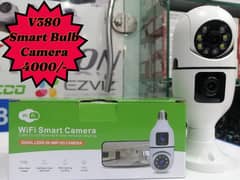 Wifi Cameras | V380 Bulb Camera Double lens A+ | Security Cameras