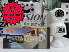 Wifi Cameras | V380 Bulb Camera E28 Double lens | Security Cameras