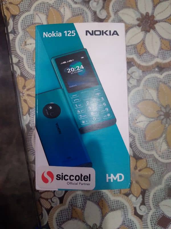 Nokia 125 4G Mobile Latest Model just Box open 10/10.03099547046 10