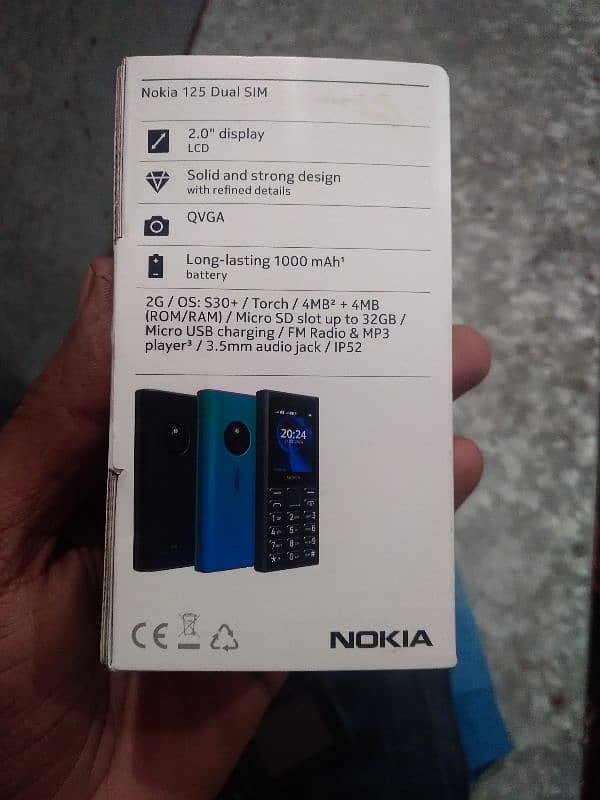 Nokia 125 4G Mobile Latest Model just Box open 10/10.03099547046 12