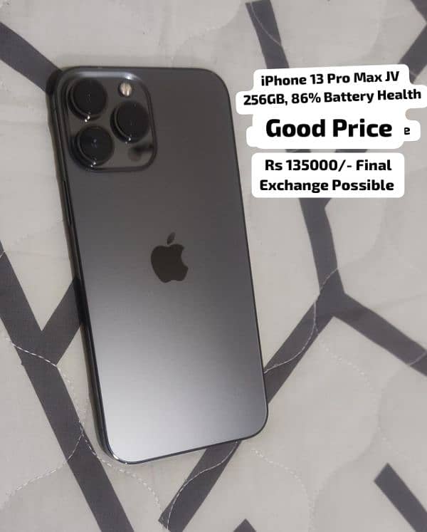 iPhone 13 Pro Max 256GB JV (All Ok) Exchange Also 0