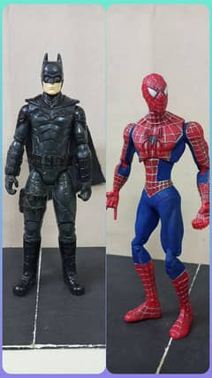 The batman 2023 Action figure and Amazing spiderman action figure