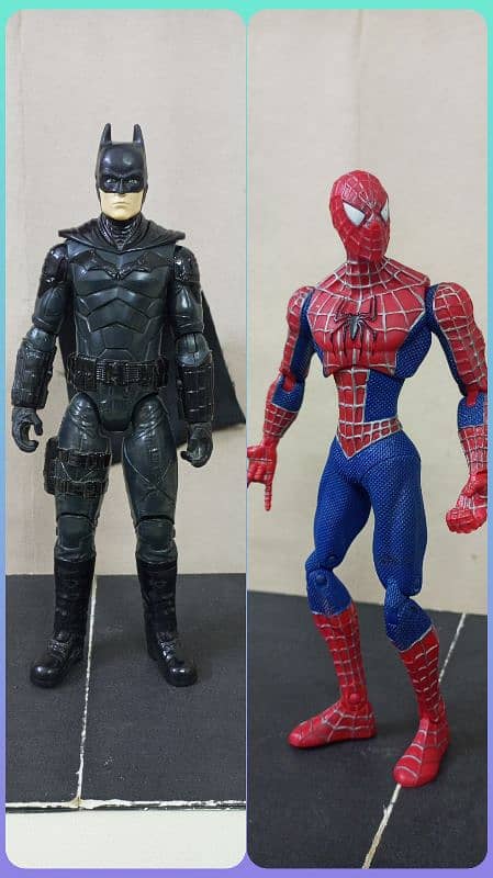 The batman 2023 Action figure and Amazing spiderman action figure 0