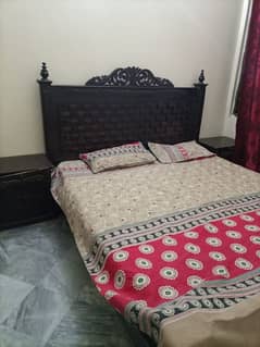 Double Bed King Size with Side Tables and Dressing Table